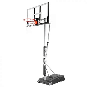 Баскетбольная мобильная стойка SPALDING SILVER PORTABLE 52” ACRYLIC